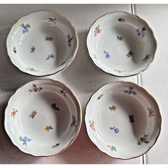 Hutschenreuther (4) Maria Theressia Mirabelle 5.25” Fruit/Dessert Bowls Germany - Picture 3 of 5